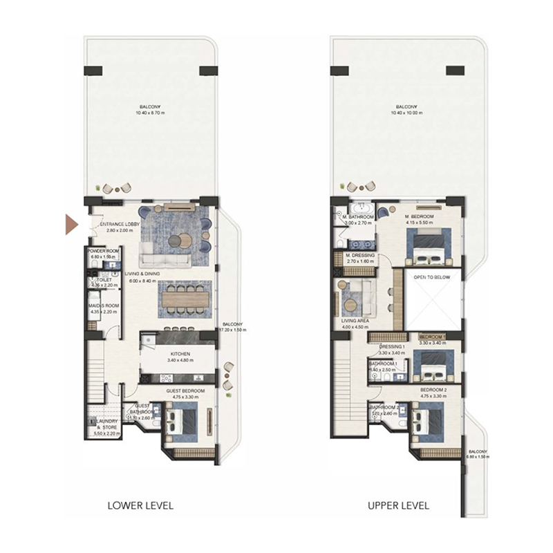 Duplex Penthouse plan