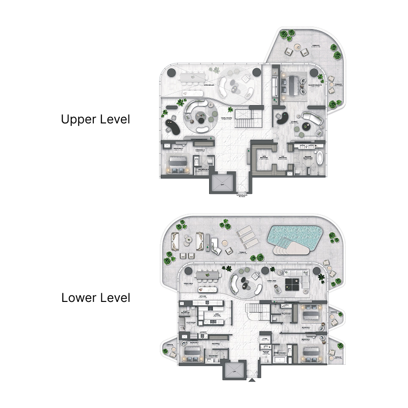 Duplex Penthouse plan