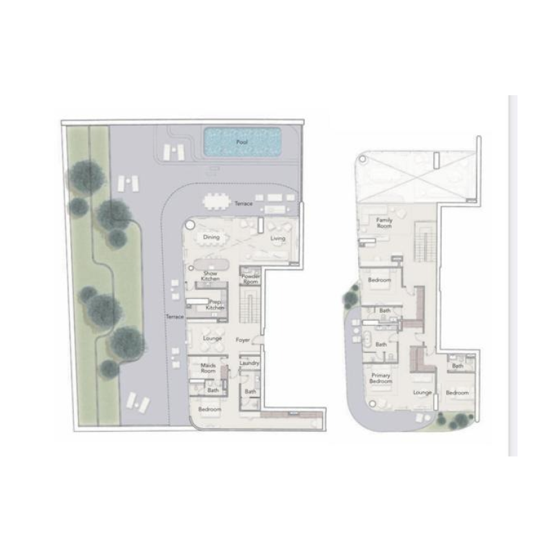 4 Bedroom Corner Duplex plan