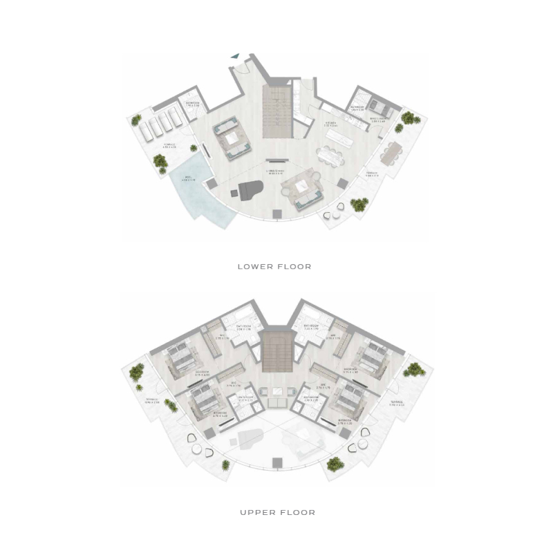 4 Bedroom Duplex plan