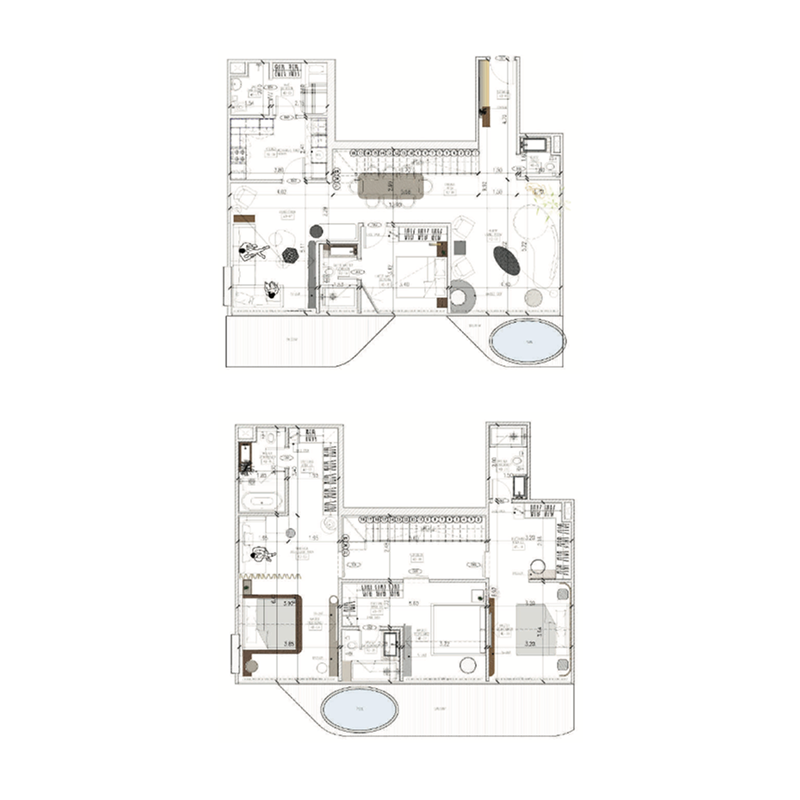 Duplex Penthouse plan