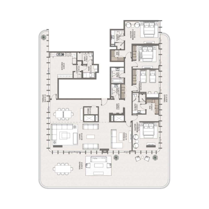 Penthouse plan