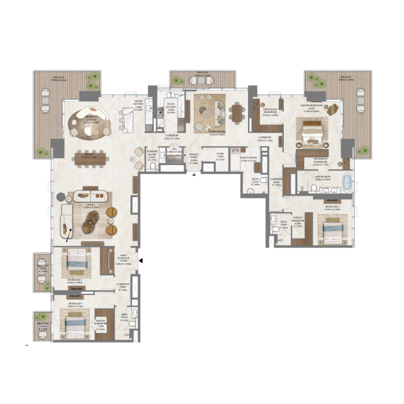 Penthouse plan