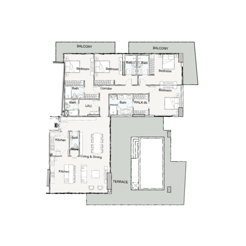 Penthouse plan