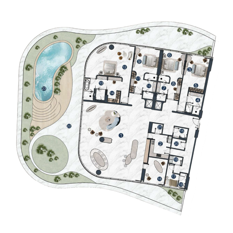 Penthouse plan