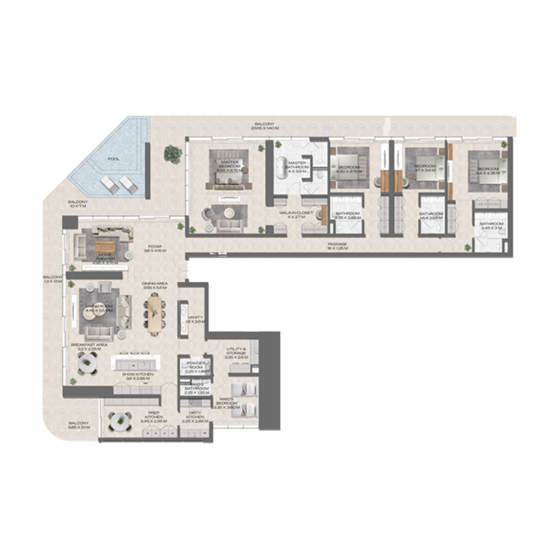 Penthouse plan