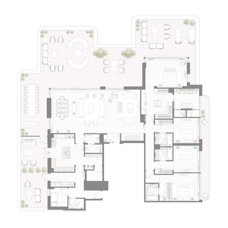 Penthouse plan