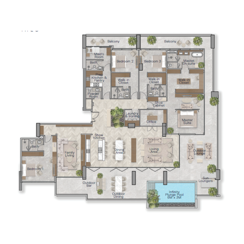 Penthouse plan