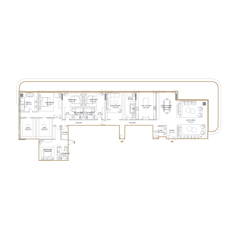 Penthouse plan