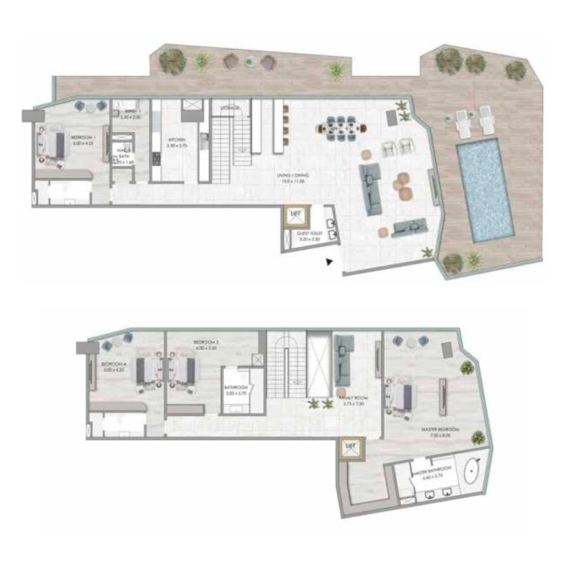 Penthouse plan