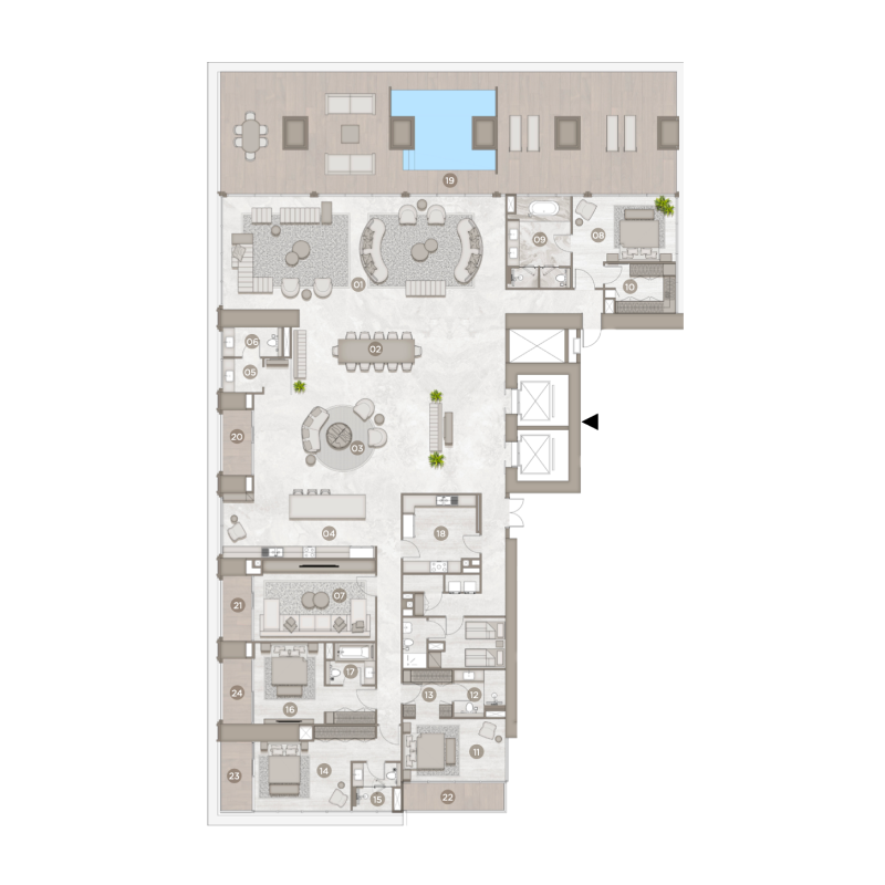 Penthouse plan