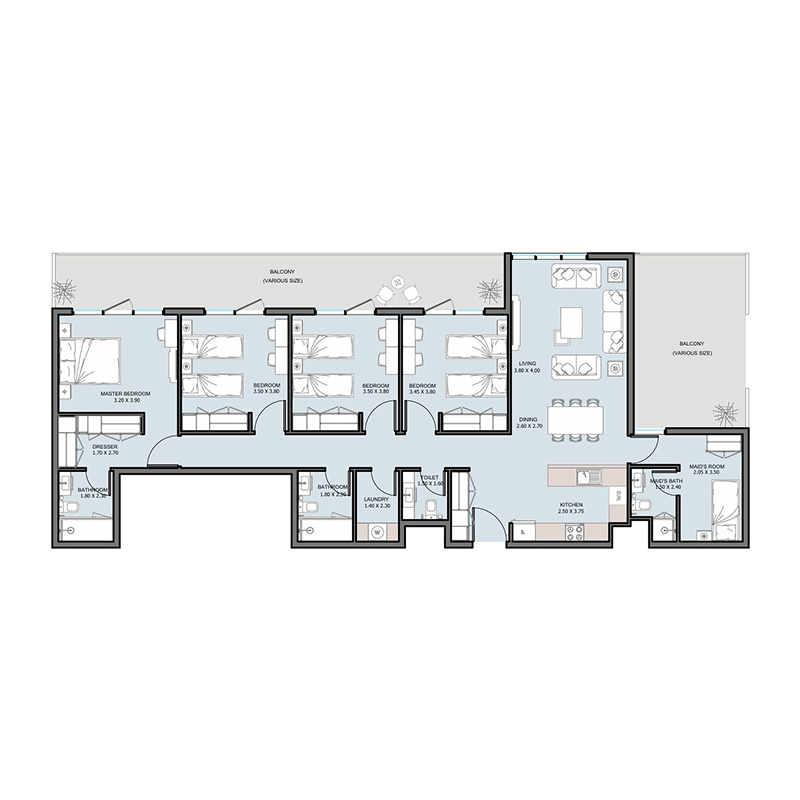 Penthouse plan