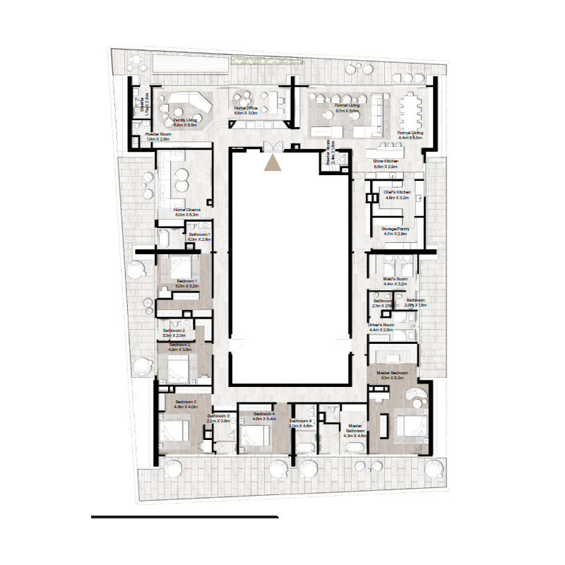 5 bedroom plan