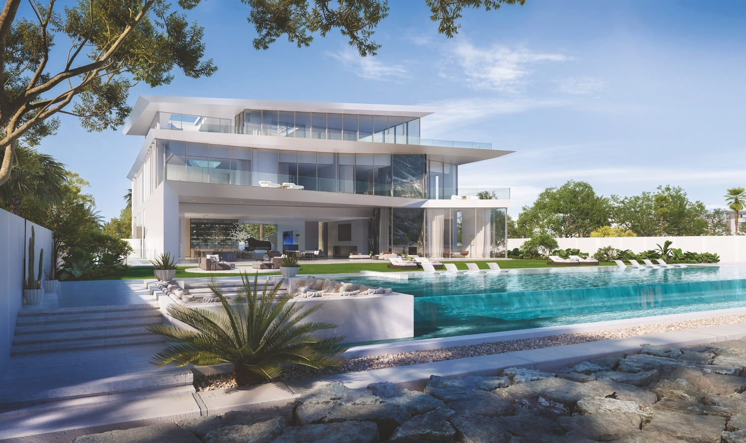 Sunken seating and outdoor lounge terrace amenity image