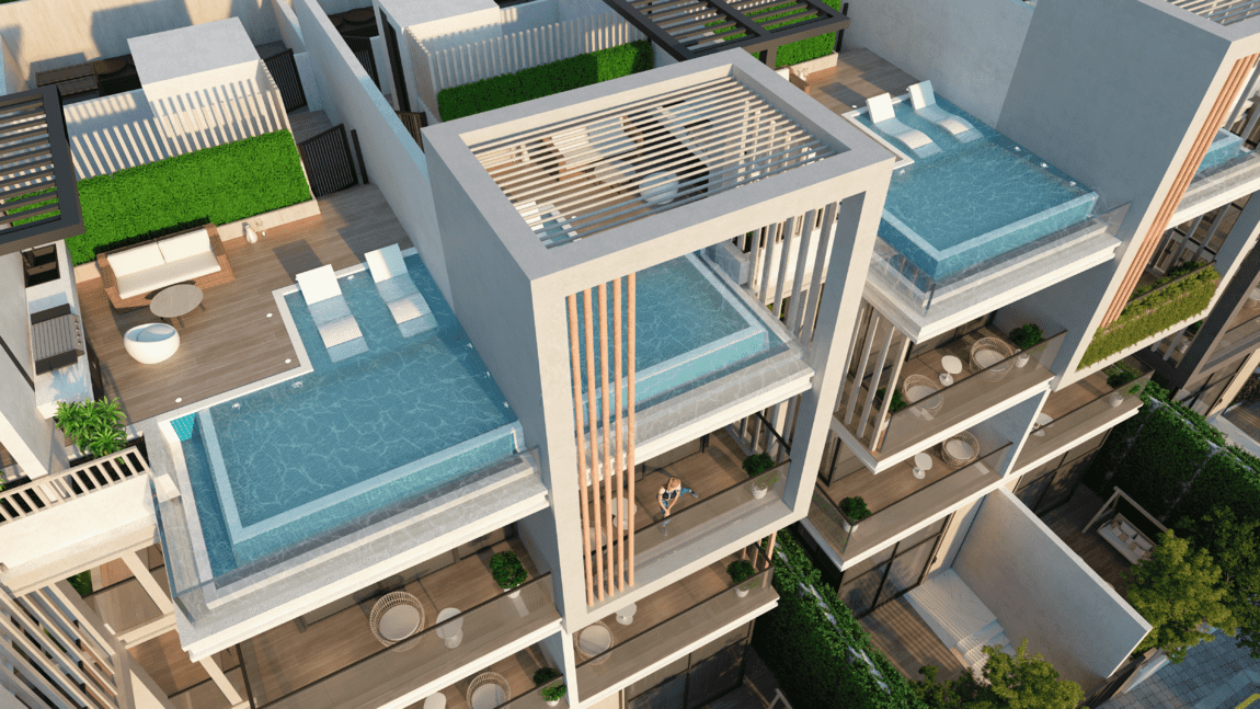 Integrated BBQ area on rooftop amenity image