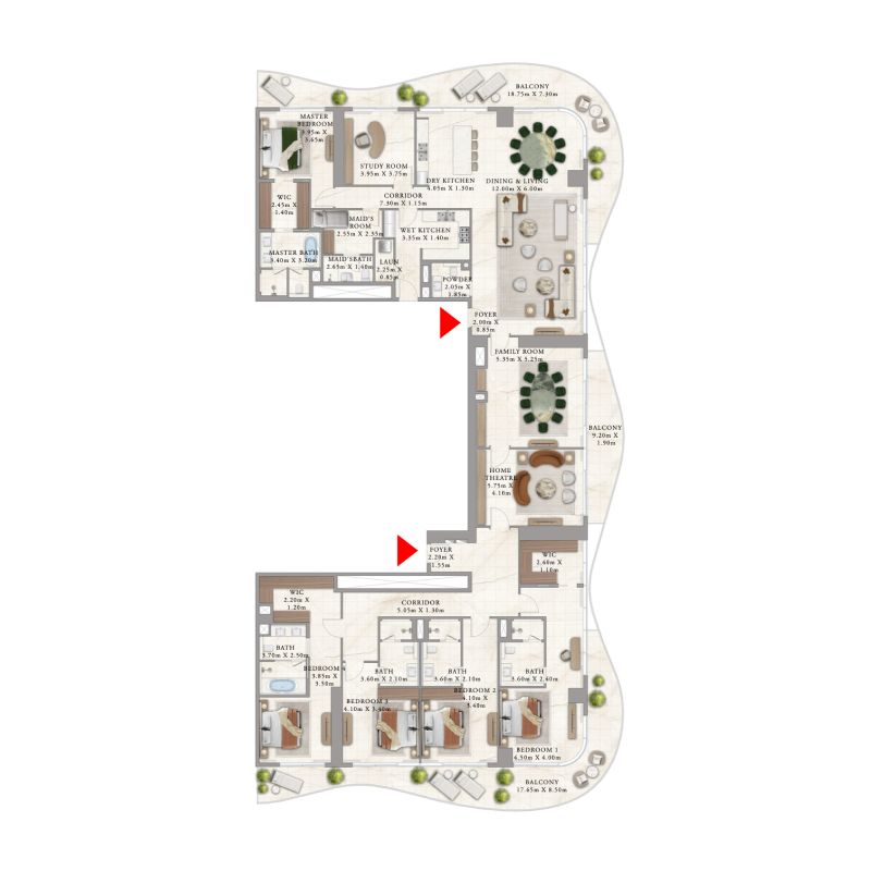 Penthouse plan