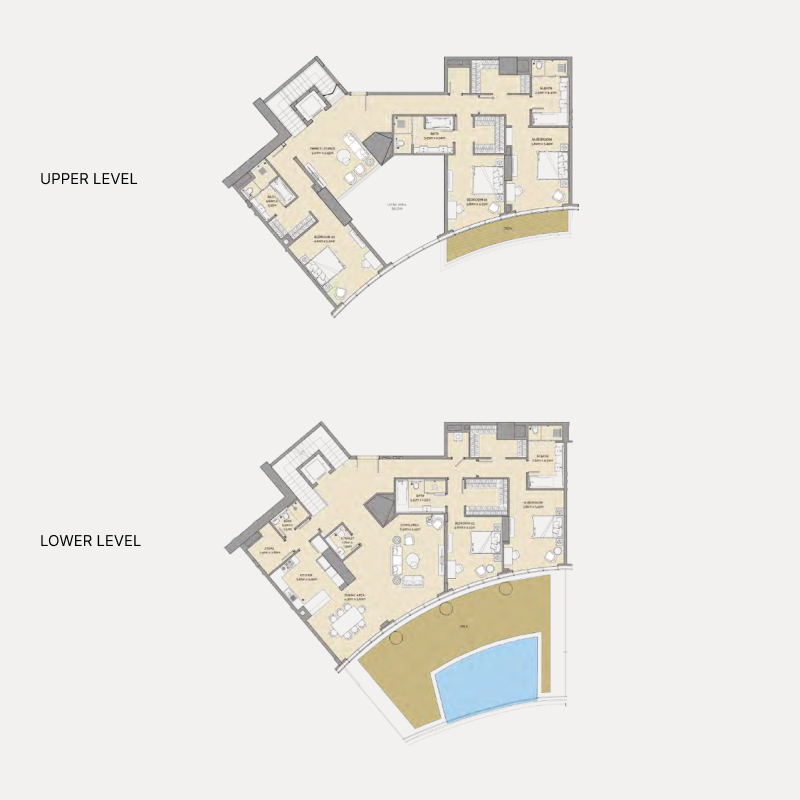 5 Bedroom Duplex plan