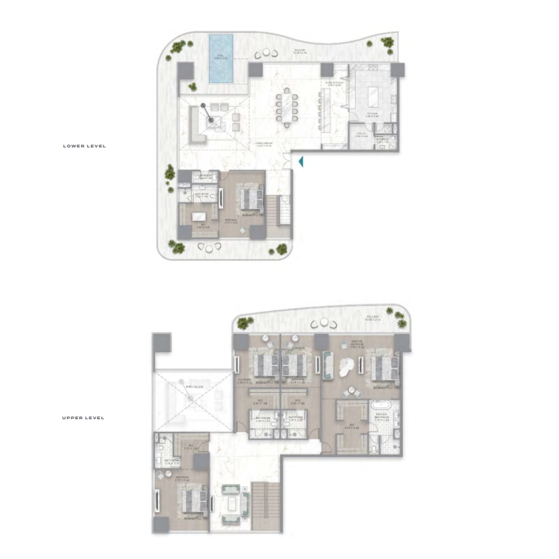 5 Bedroom Duplex plan