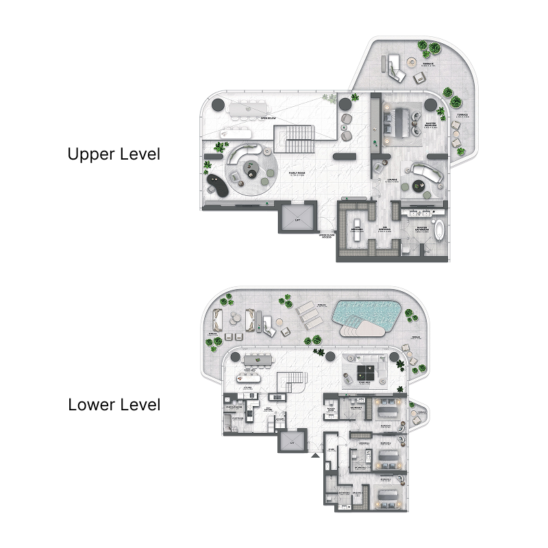 Duplex Penthouse plan