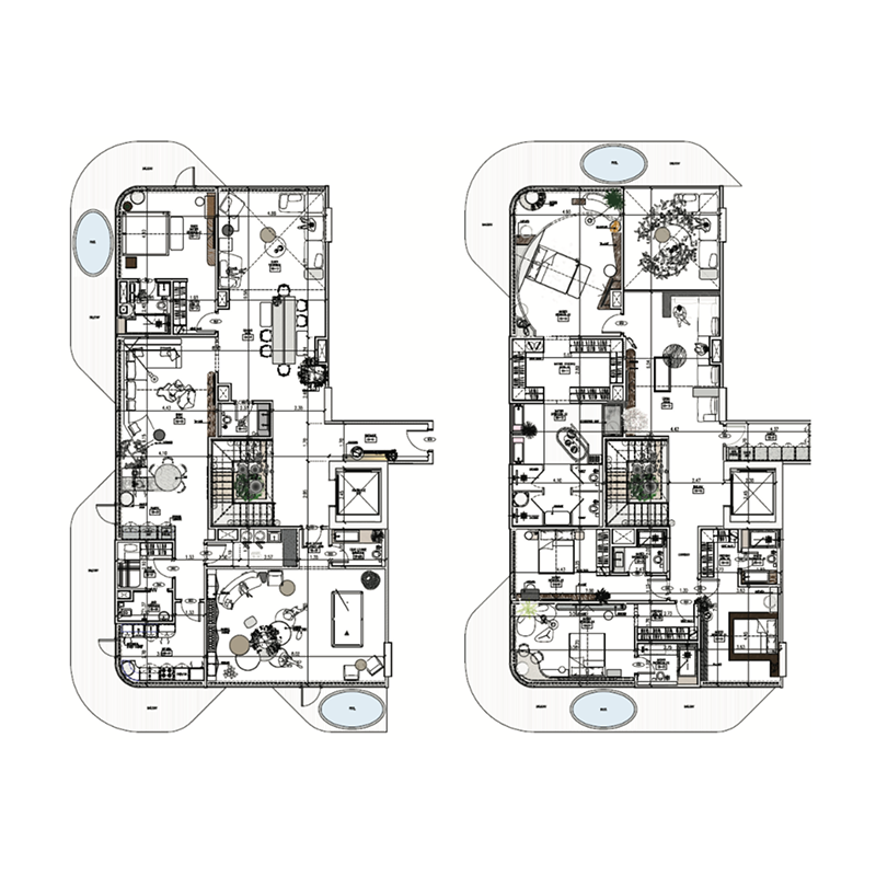 Duplex Penthouse plan