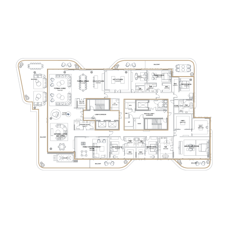 Penthouse plan