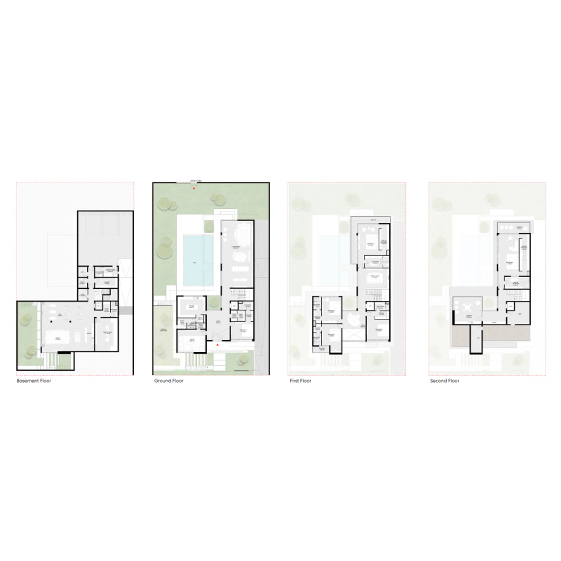 6 bedroom mansion plan
