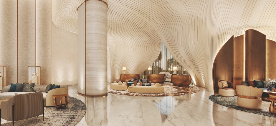 Fairmont Residences Dubai Skyline lobby 1