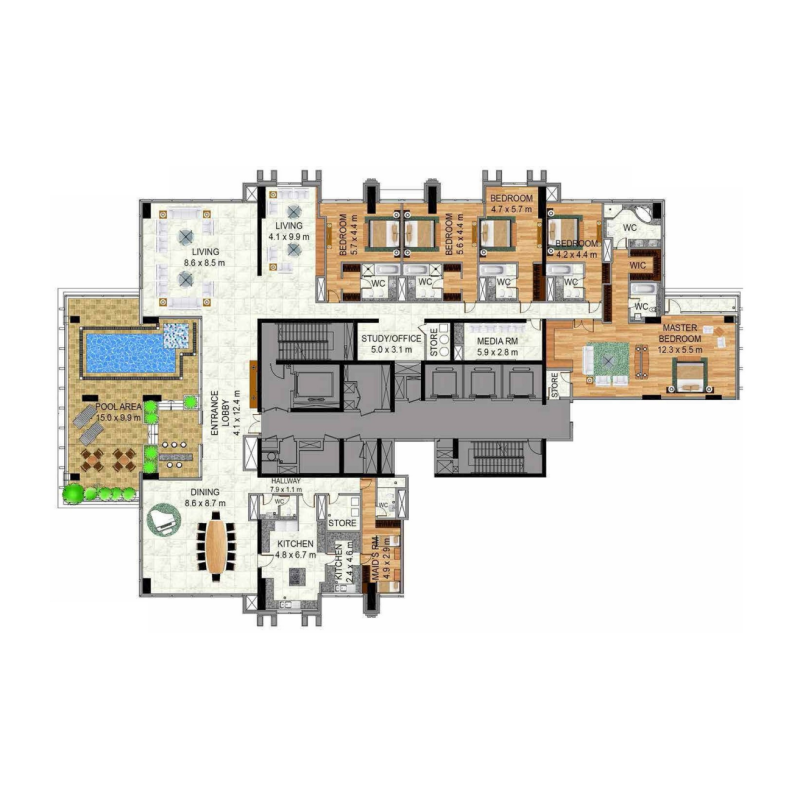 Penthouse plan