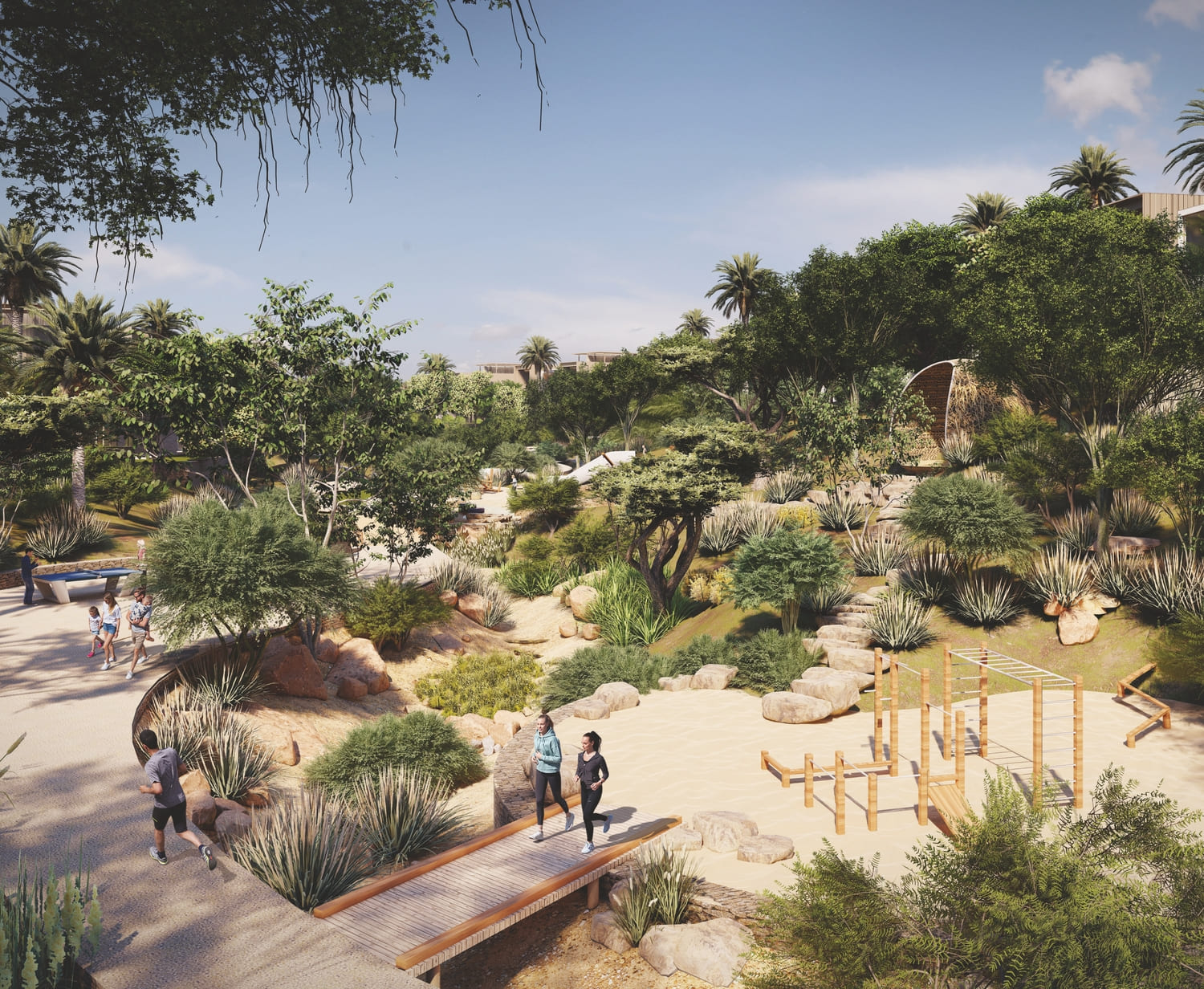 4.5 km of pedestrian tracks and 5.2 km of cycling trails amenity image