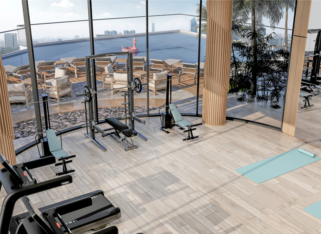 Rooftop Fitness Center amenity image