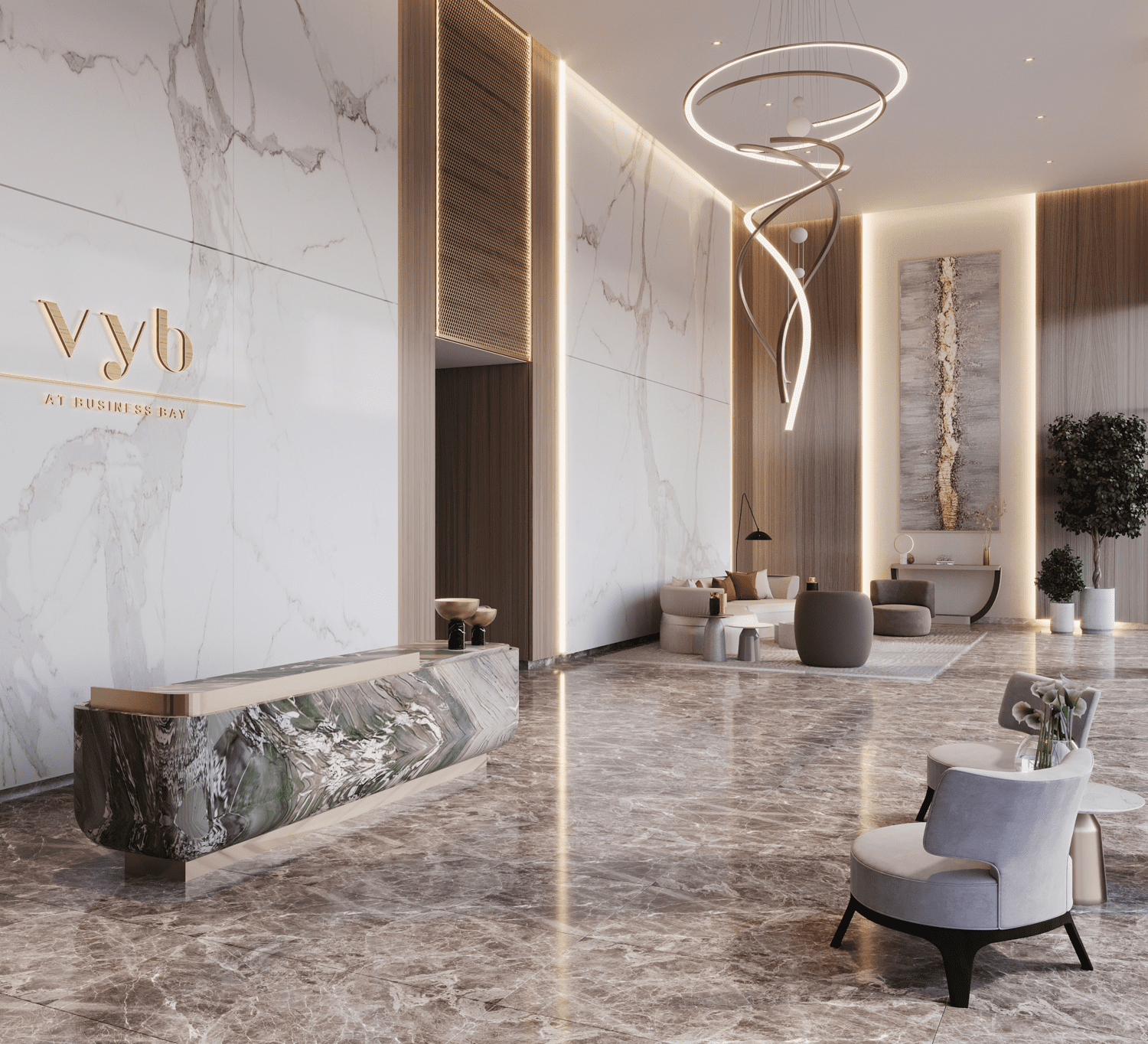 Vyb at Business Bay lobby 2