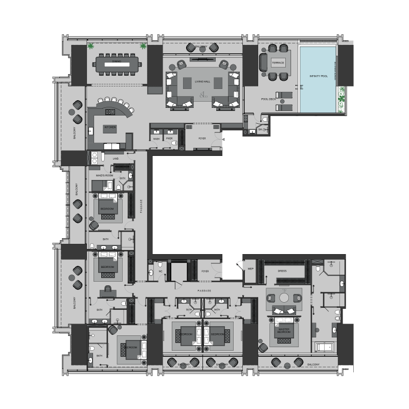 Sky Villa plan