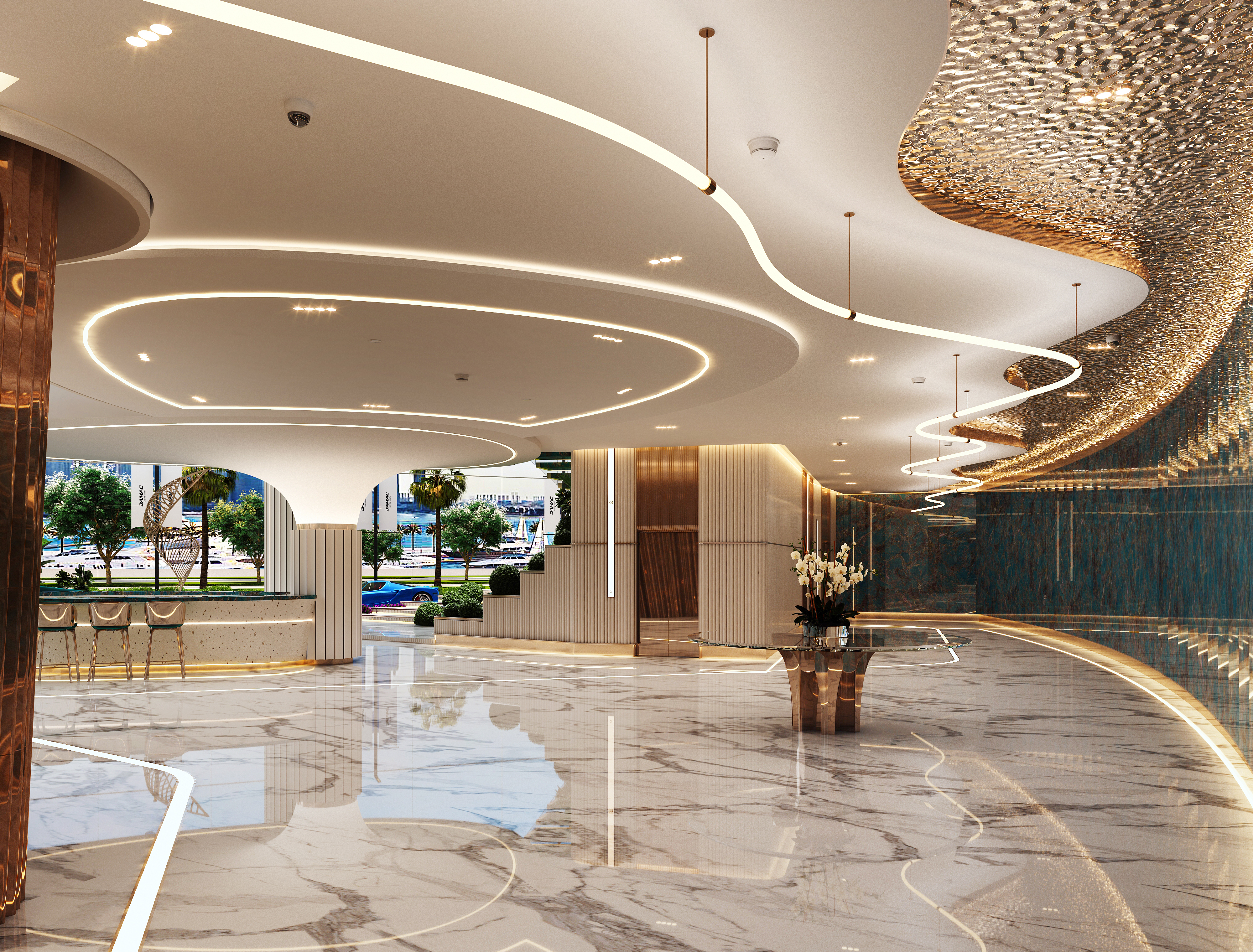 Damac Bay lobby 4