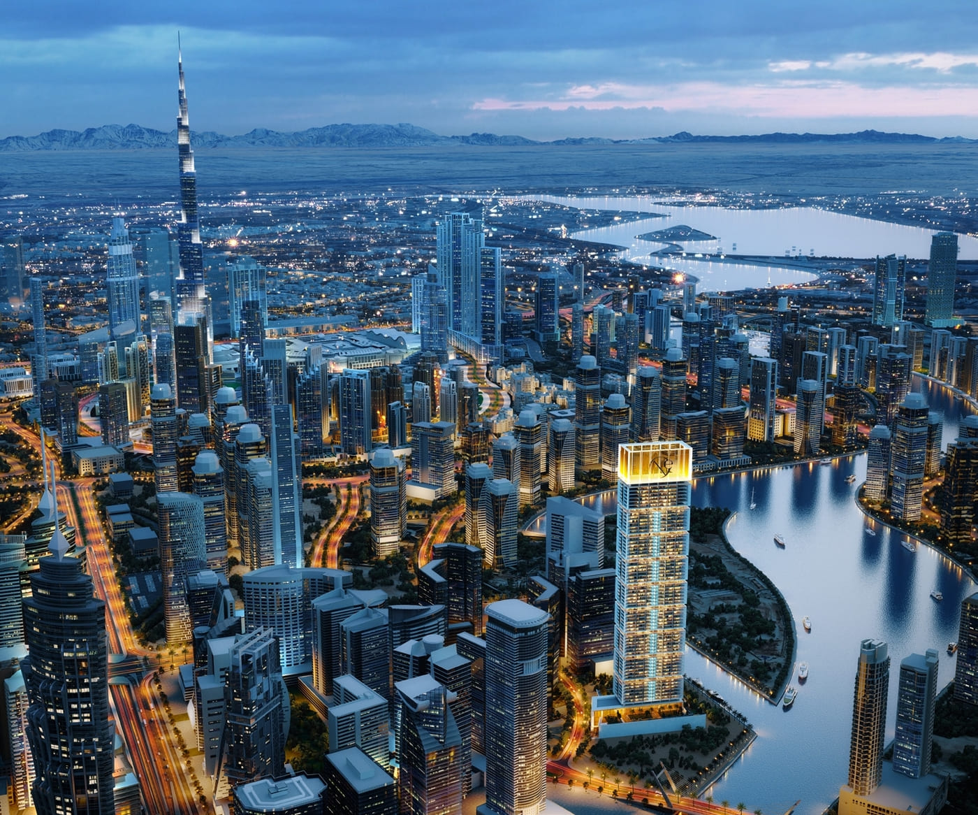 One by Binghatti master plan 1