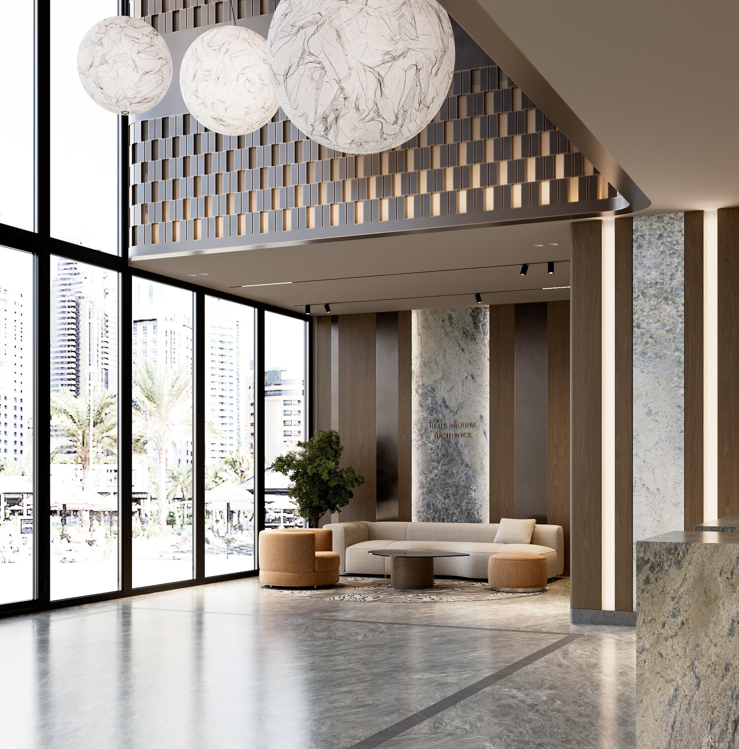 Blue Marina Residence lobby 2