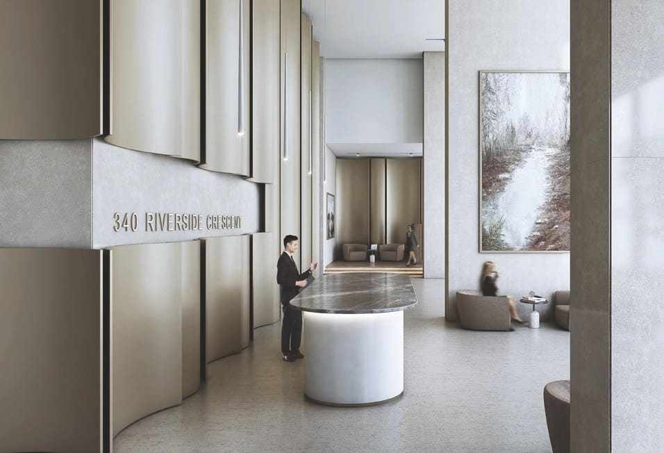 340 Riverside Crescent lobby 1