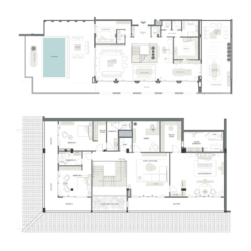 4 bedroom Penthouse plan