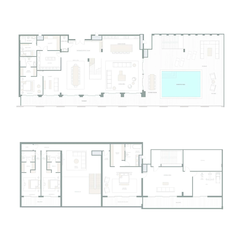 5 bedroom penthouse plan