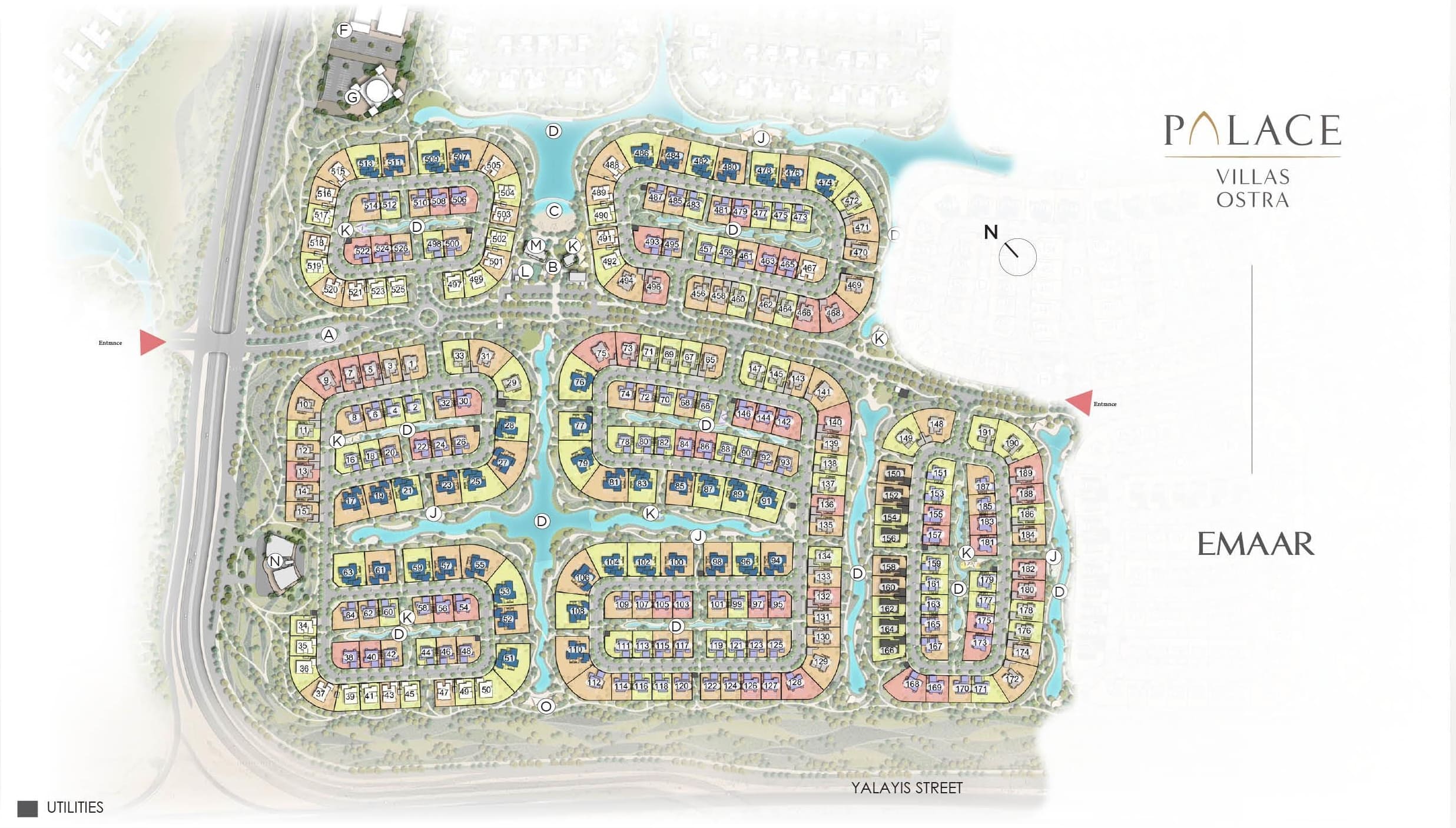 The Palace Villas Ostra master plan 1