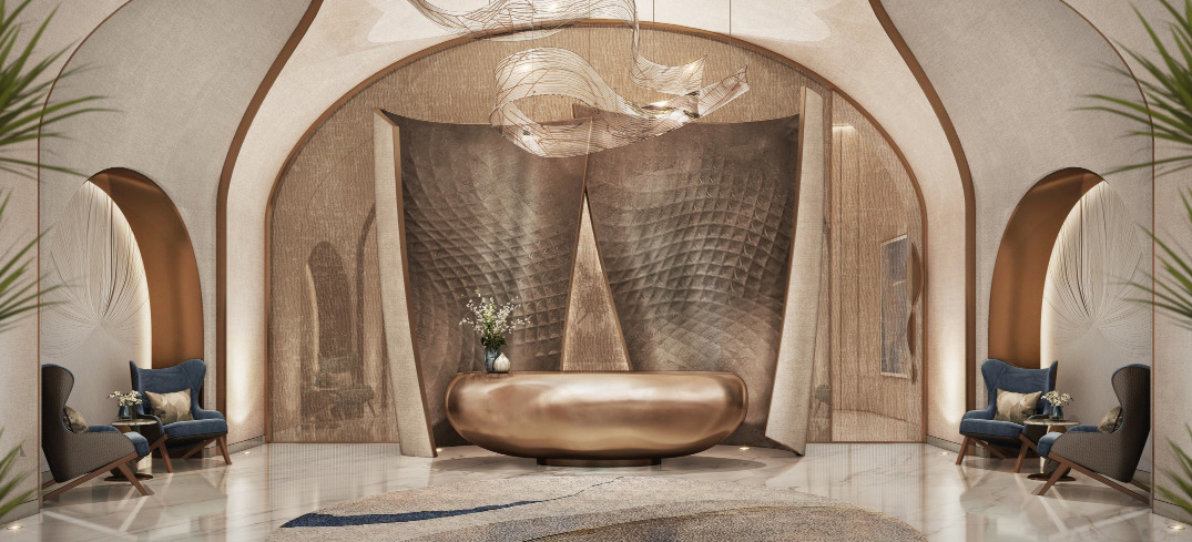 Fairmont Residences Dubai Skyline lobby 2