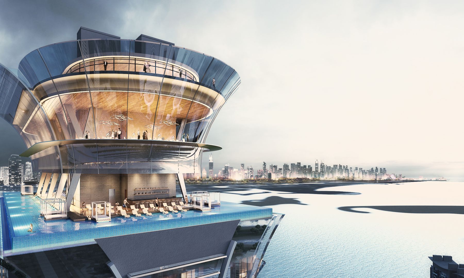 Infinity swimming pool amenity image