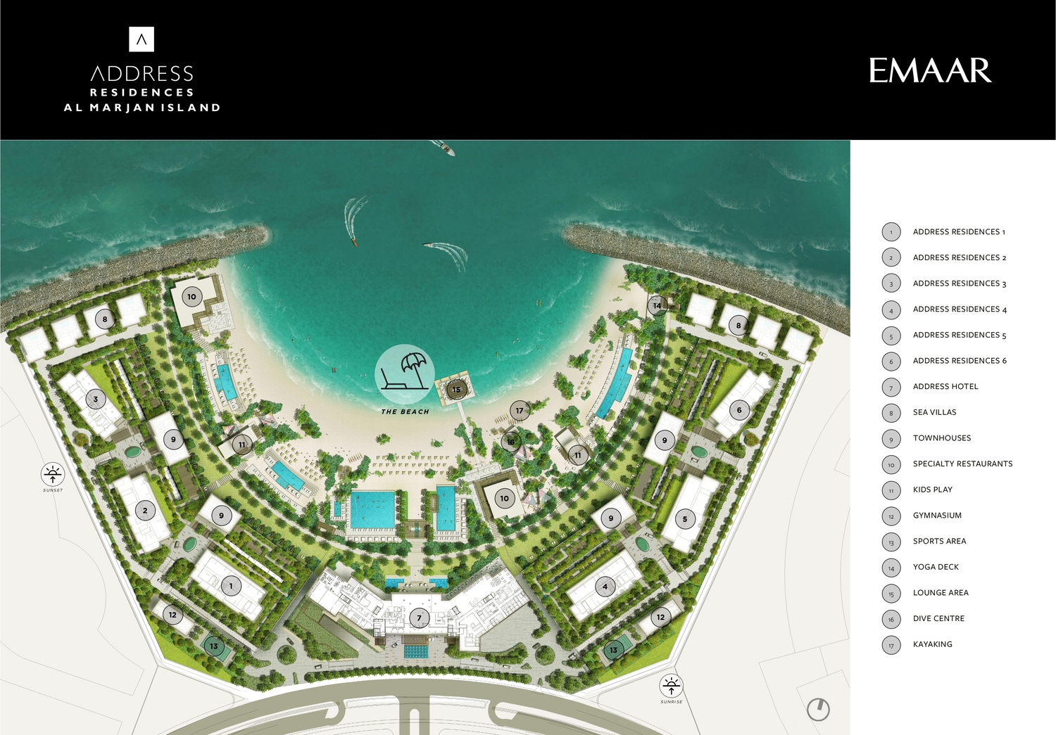Address Residences Al Marjan Island master plan 1