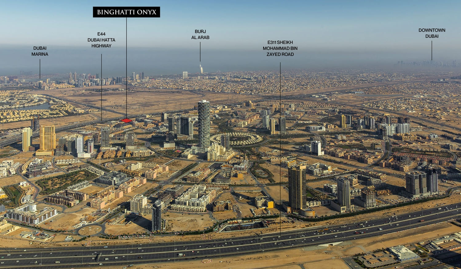 Binghatti Onyx master plan 1