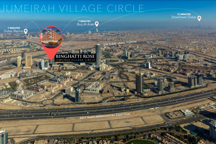 Binghatti Rose master plan 1