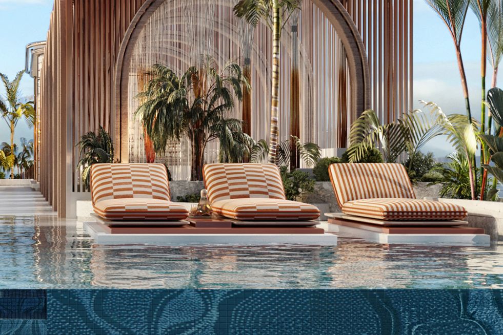 Infinity Pool with Private Cabanas amenity image