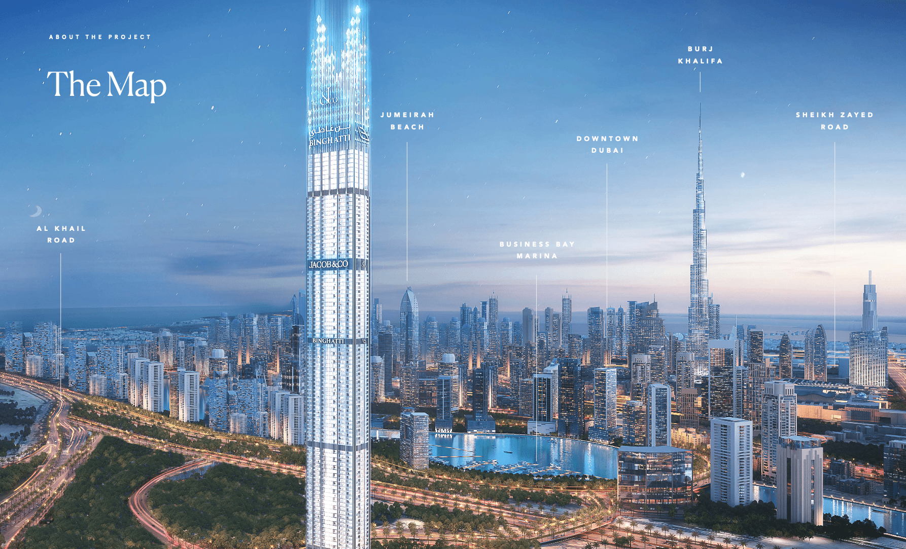 Burj Binghatti Jacob and Co Residences master plan 1
