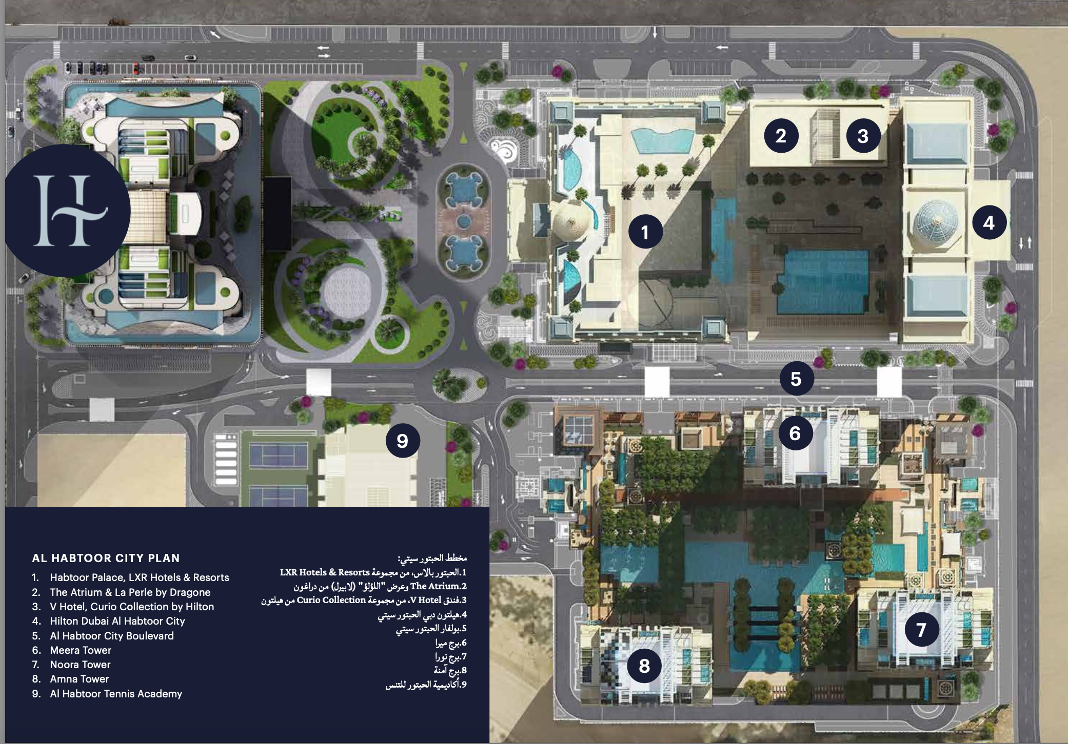 Al Habtoor Tower master plan 1
