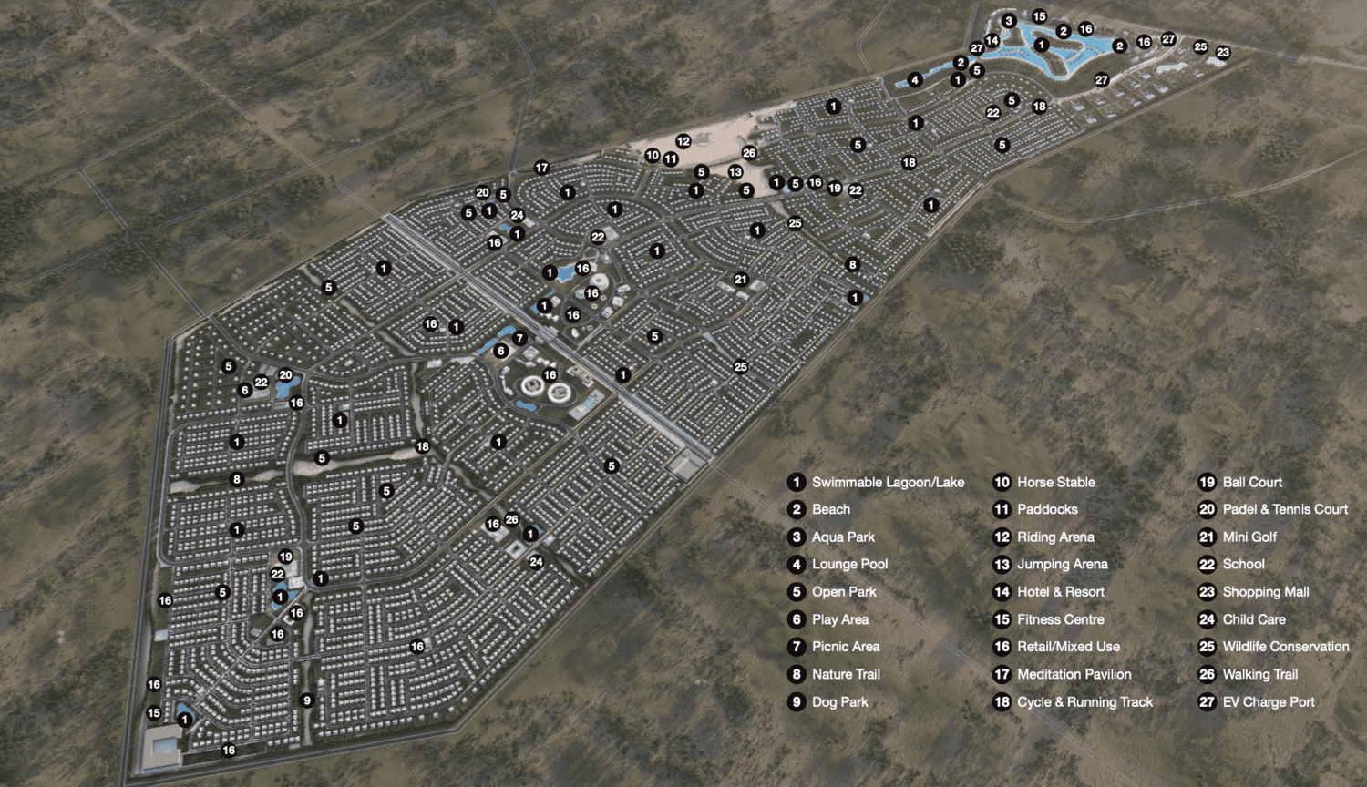 Arabian Hills Estate master plan 1