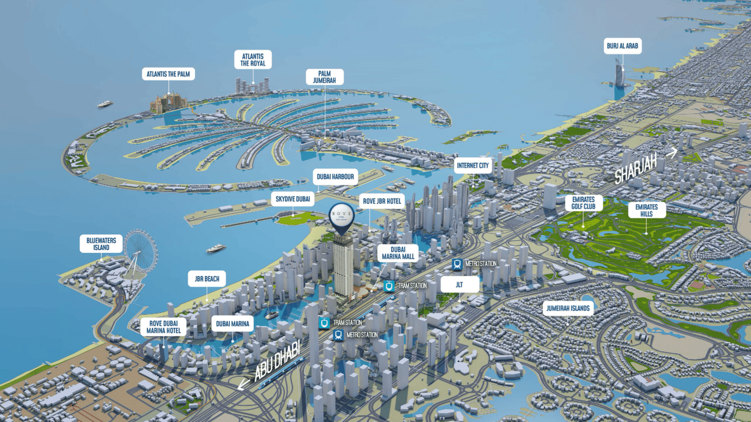 Rove Home Dubai Marina master plan 1