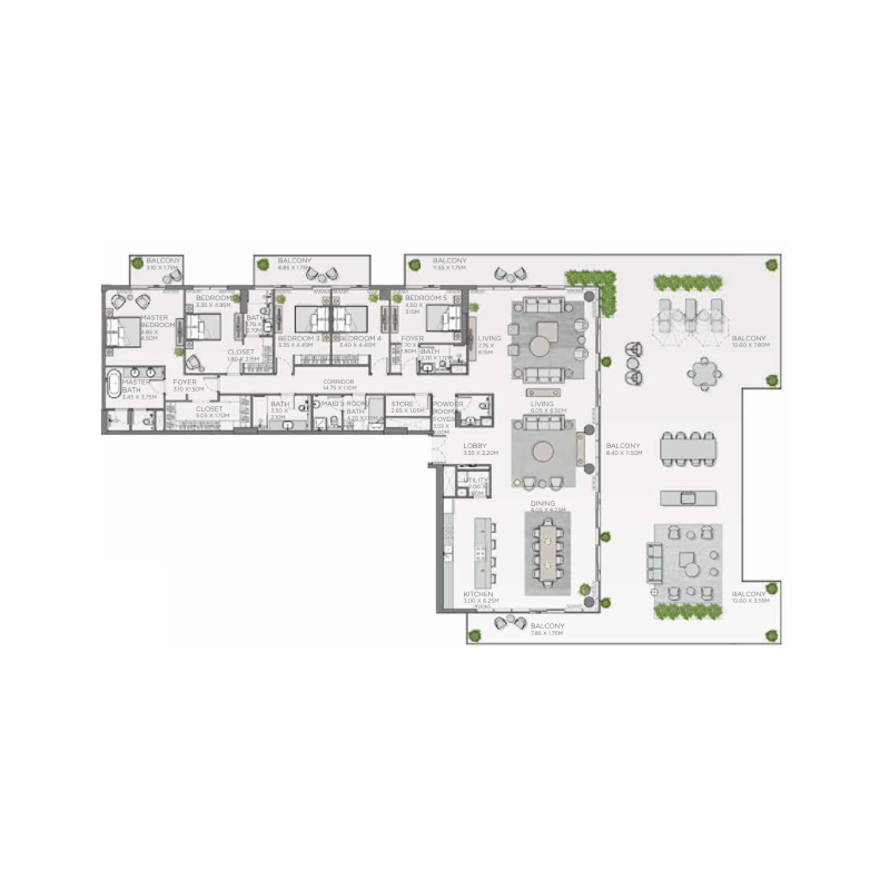 Penthouse plan
